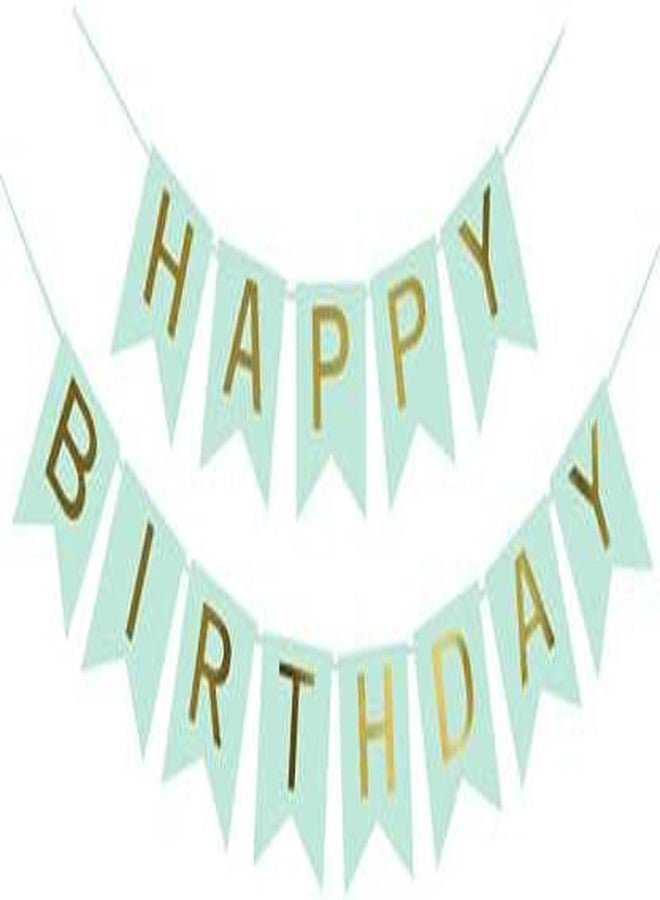 Luxaar Happy Birthday Banner Decoration for Birthday Celebration for All Age People with tag (Lime Green)